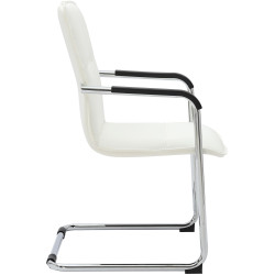 Ensemble de 2 chaises visiteurs blanches Seattle