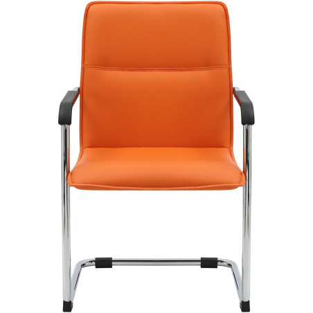 Lot de 2 chaises visiteurs Seattle orange