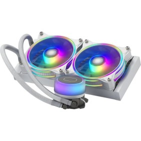 COOLER MASTER - MasterLiquid ML240 Illusion ARGB - Refroidissement liquide PC - Radiateur 240mm - Blanc (MLX-D24M-A18PW-R1)