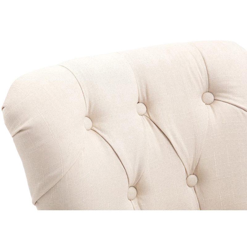 Lot de 4 chaises de salle à manger Aberdeen velours antique clair