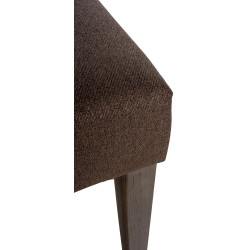 Chaise de salle à manger Lisburn en tissu marron