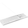 MOBILITY LAB ML304304 – Clavier Design Touch Filaire avec 2 USB pour Mac – AZERTY – Blanc et argenté