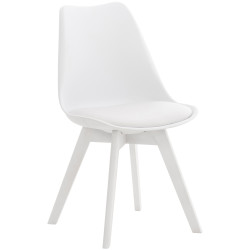 Chaise Linares blanche/blanche