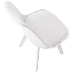 Chaise Linares blanche/blanche