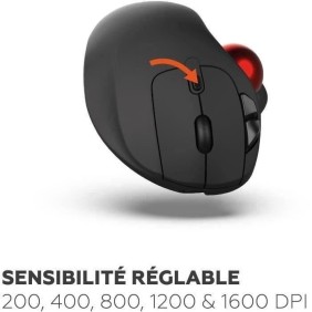 Souris sans fil - MOBILITY LAB - Trackball - Noir