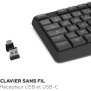 Clavier sans fil - MOBILITY LAB - Deluxe - AZERTY - Noir