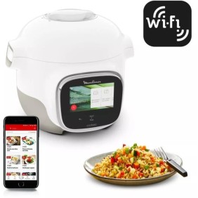 MOULINEX Cookeo Touch Mini WiFi Multicuiseur intelligent, 3 L, 2 pers, Haute pression, Écran tactile, Application Moulinex CE922