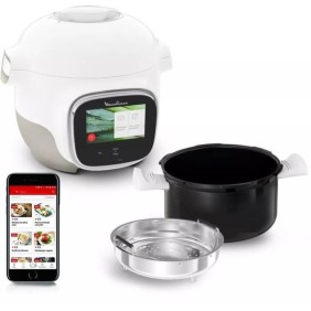 MOULINEX Cookeo Touch Mini WiFi Multicuiseur intelligent, 3 L, 2 pers, Haute pression, Écran tactile, Application Moulinex CE922