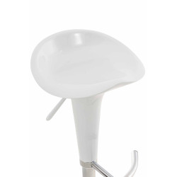 Ensemble de 2 tabourets de bar Saddle blanc