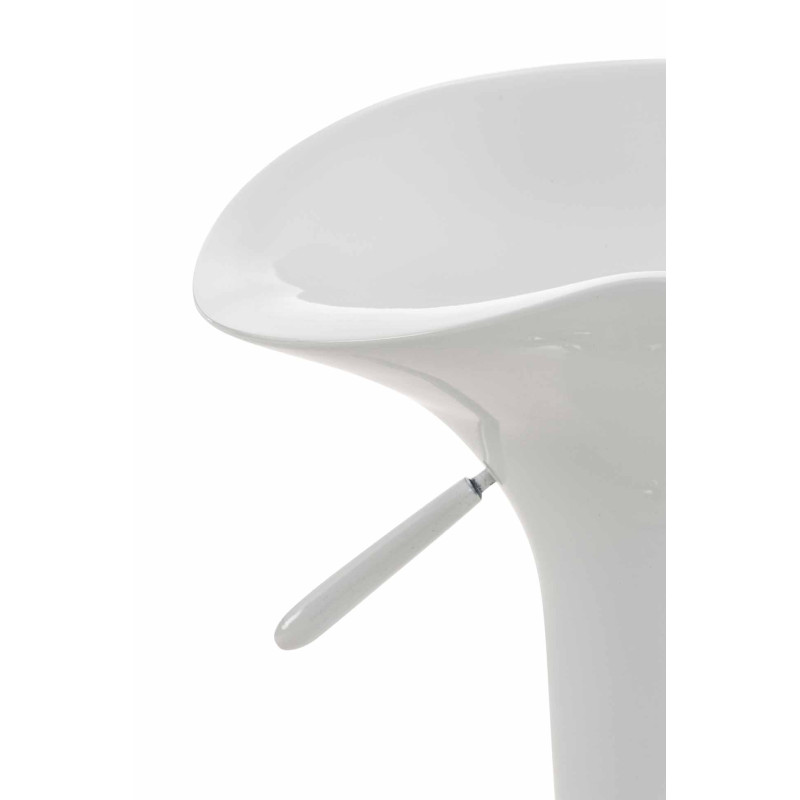 Ensemble de 2 tabourets de bar Saddle blanc