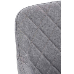 Chaise de salle à manger Shila, tissu gris