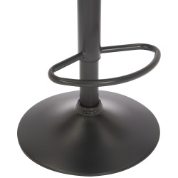 Tabouret de bar en velours Jamie gris