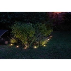 Guirlande solaire balisage éclairante 10 piquets led blanc