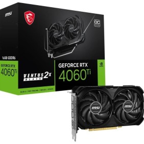 MSI - Carte Graphique - GeForce RTX 4060 Ti VENTUS 2X BLACK 16G OC