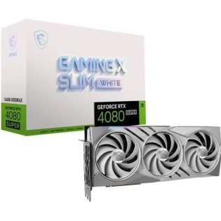 MSI - Carte graphique - NVIDIA GeForce RTX 4080 SUPER 16G GAMING X SLIM WHITE