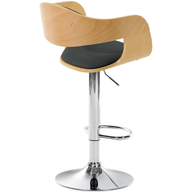 Tabouret de bar Kingston C naturel/noir