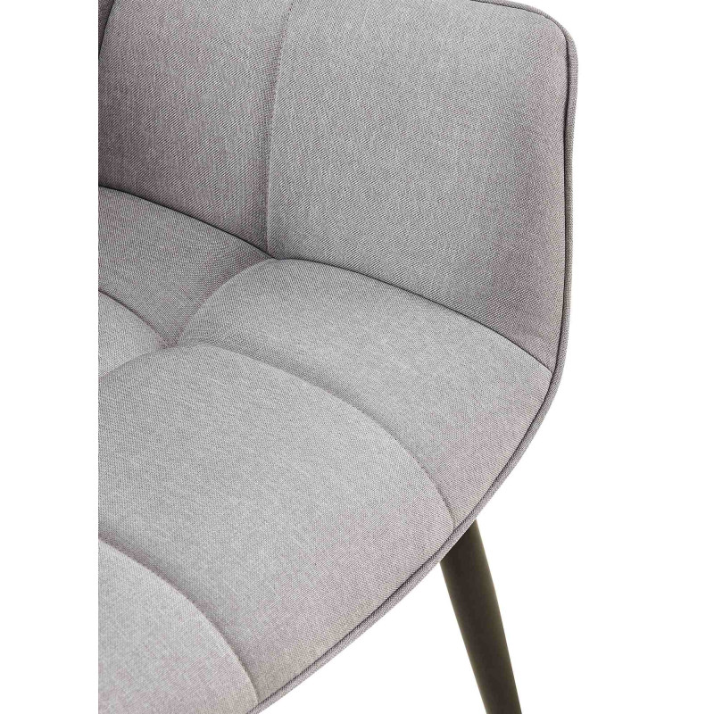 Chaise de salle à manger Roseville en tissu gris