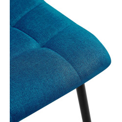 Lot de 2 chaises de salle à manger tissu Tilde