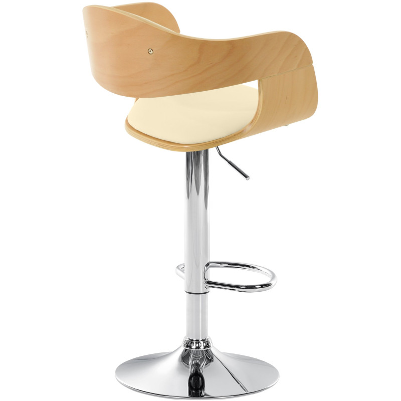 Tabouret de bar Kingston C nature/crème