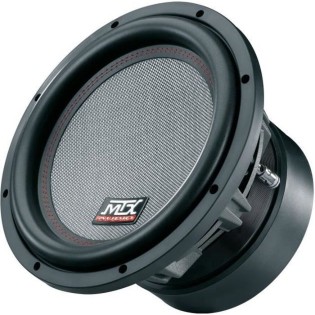 MTX TX812 Subwoofer voiture HighEnd 30cm 1800W RMS 2 châssis alu bobine 3 pour caisson clos ou reflex membrane fibre