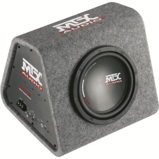 MTX RTP8 Caisson de grave amplifié voiture Classe-D reflex 20cm 120W RMS télécommande EBC