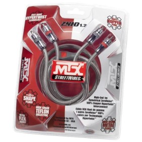 MTX ZNHD1.2 Câble RCA HighEnd ZeroNoise 1 metre symétrique 100% cuivre et téflon 4 blindages