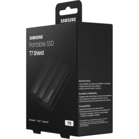 Disque SSD Externe - SAMSUNG - T7 Shield - 1 To - USB 3.2 Gen 2 (USB-C connector) (MU-PE1T0S/EU)