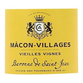 Baronne de Saint-Jean 2022 Mâcon-Villages Vieilles Vignes - Vin blanc de Bourgogne