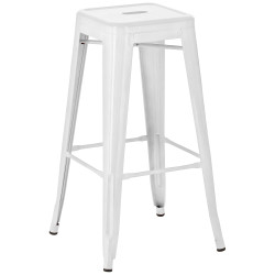 Tabouret de bar Joshua blanc