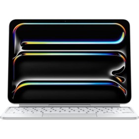 Apple - Clavier Magic Keyboard pour iPad Pro 11 (M4) - Blanc