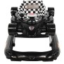 NANIA Trotteur RACING - Réglable en hauteur - Tablette d'éveil - 9-24 mois - 0 a 15 kg - Noir