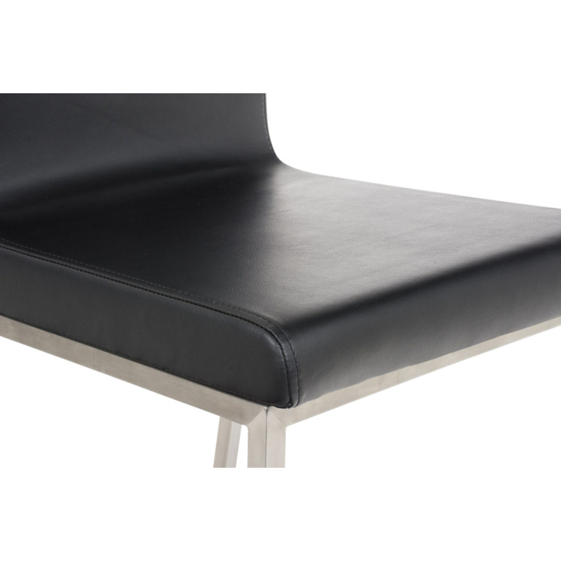 Ensemble de 2 chaises de salle à manger Colmar noires