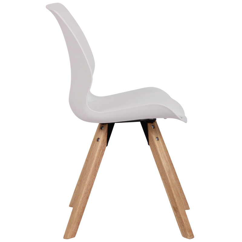 Chaise Luna en plastique blanc