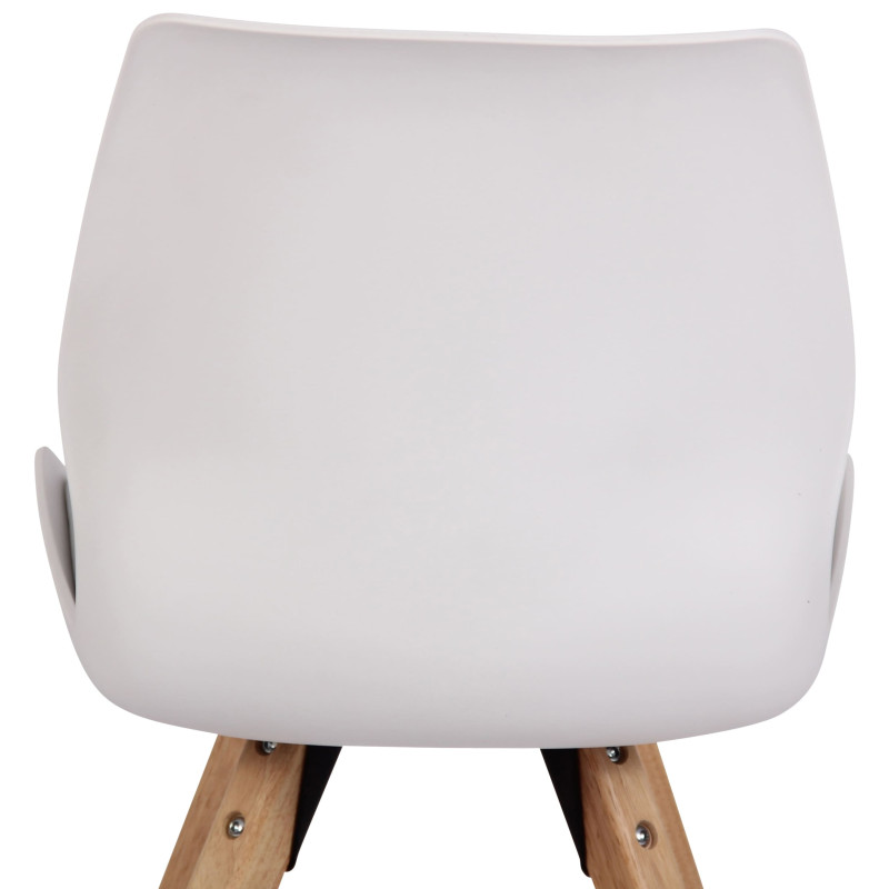 Chaise Luna en plastique blanc