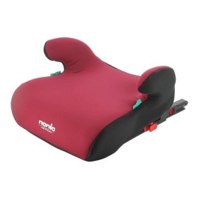 Rehausseur fixations isofix NANIA ALPHIX 126-150 cm R129  – de 8 a 12 ans – Fabrication Française - Avec accoudoirs - Rouge