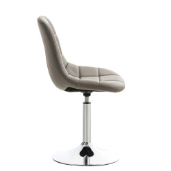 Ensemble de 2 chaises Emil, similicuir, taupe