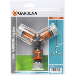 GARDENA Nécessaire de dérivation – Raccordement triple – Compatibilité Original GARDENA System – Robuste – Garantie 2 ans