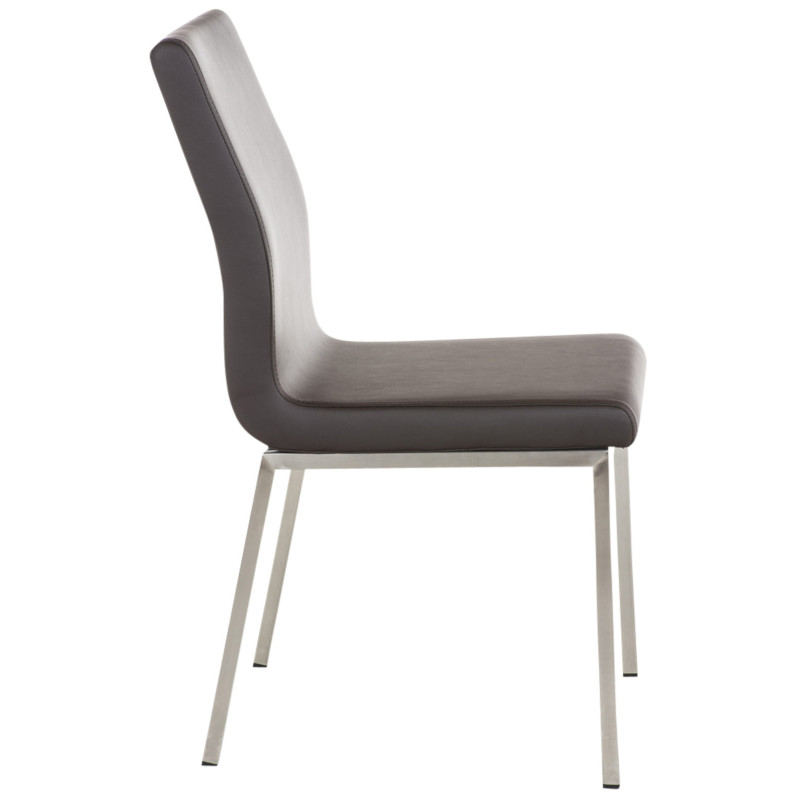 Ensemble de 2 chaises de salle à manger marron Colmar