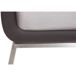 Ensemble de 2 chaises de salle à manger marron Colmar