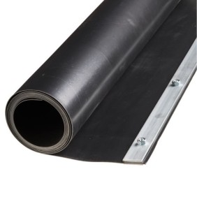 Feuille de barriere de racine Nature 0,7 x 3 m HDPE Noire 6030226