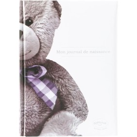 Journal de naissance - DOMIVA - Ourson - Blanc et beige