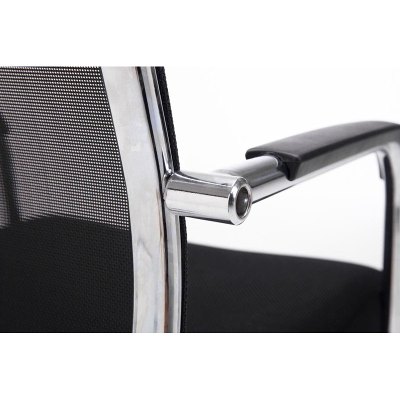 Lot de 2 chaises visiteurs Brenda noires