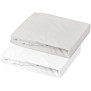 Lot de 2 Draps housse - DOMIVA - Jersey - 70x140 cm - Blanc/perle