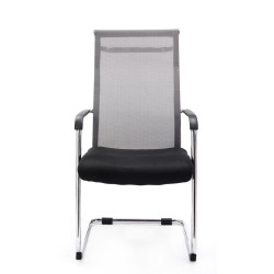 Lot de 2 chaises visiteurs Brenda gris