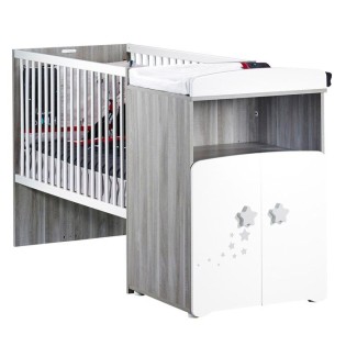 Lit combiné - 120x60cm - Evolutif en 90x190cm - Babyprice Nao - En bois