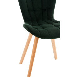 Lot de 4 chaises Elda en velours