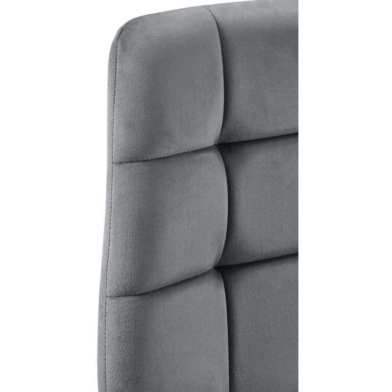 Lot de 4 chaises de salle à manger Antibes gris foncé