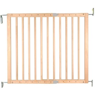 NORDLINGER PRO Barriere de sécurité Enfant PRUNE- 69 a 107 cm - Bois - Pivotante - Ouverture facile