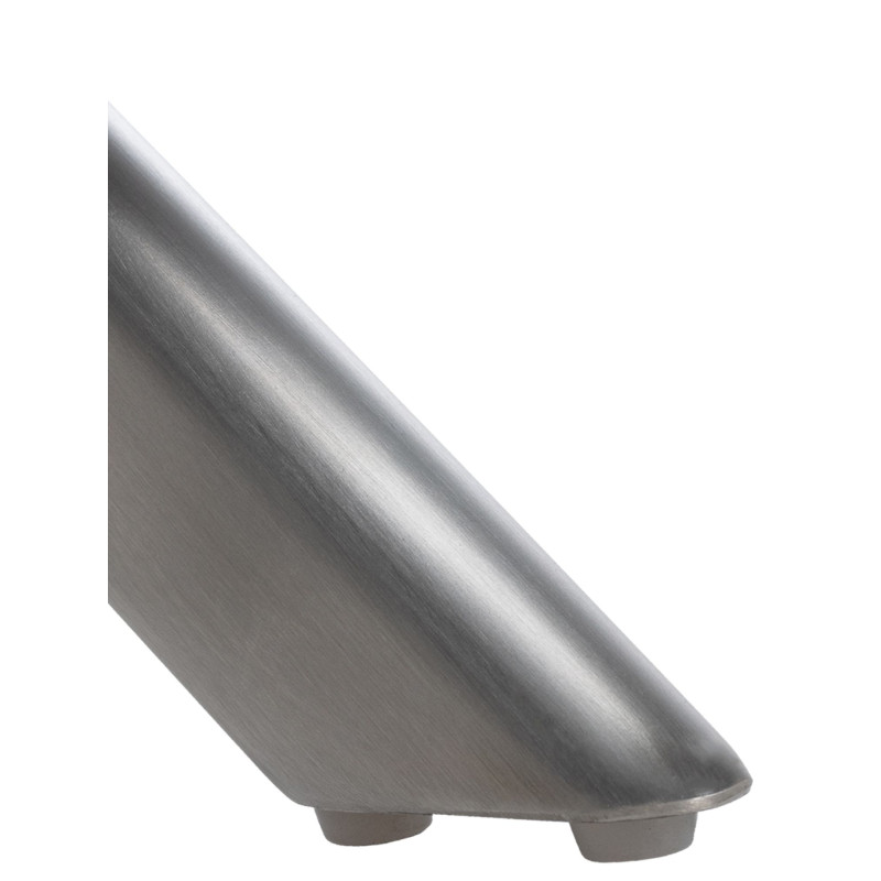 Chaise de salle à manger suspendue, velours, acier inoxydable, crème