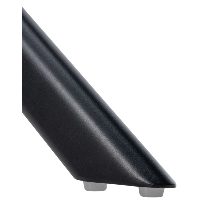 Chaise de salle à manger Swing en velours noir crème